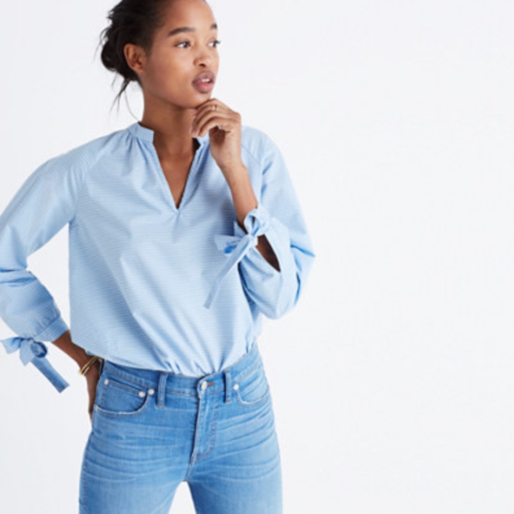 Madewell Striped Popover
